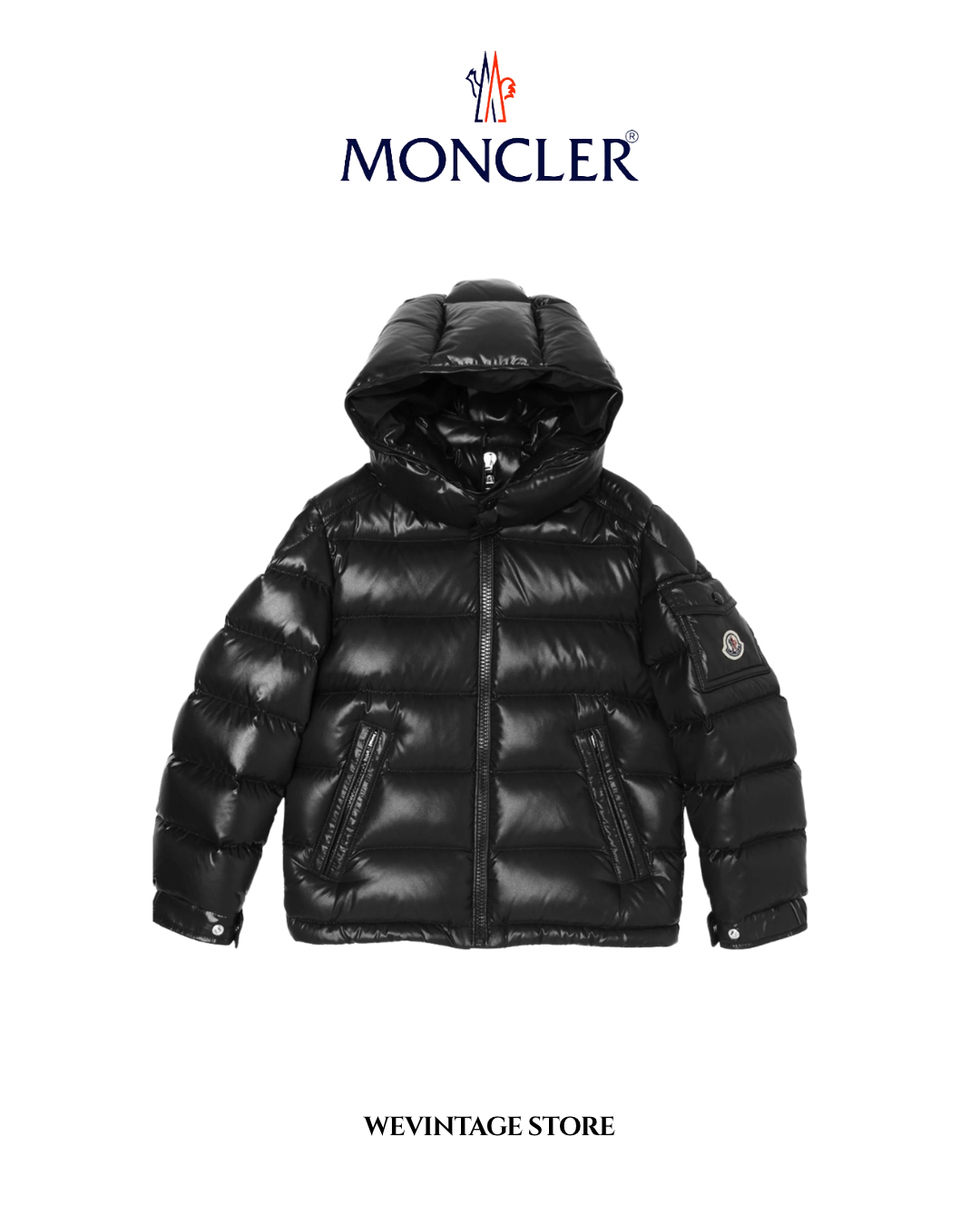 MONCLER MAYA HOODED SHORT DOWN JACKET