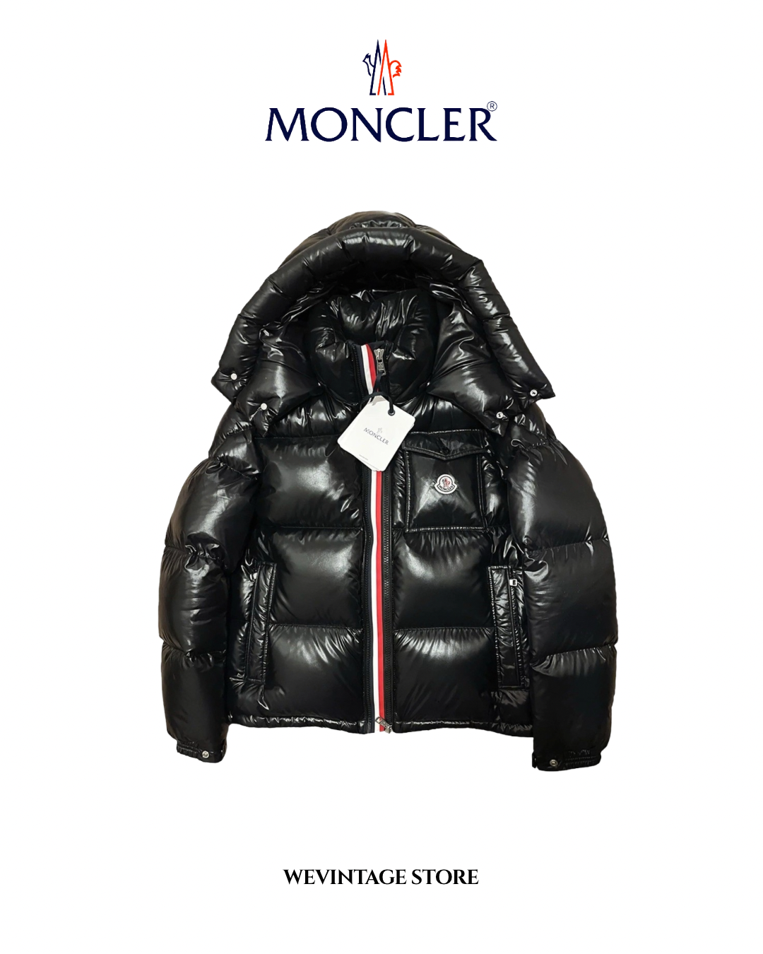 MONCLER MONTBELIARD HOODED SHORT DOWN JACKET